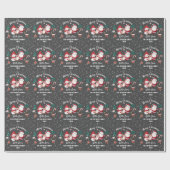 Aangepaste kerstkerstkerstfeestdag cadeaupapier (Vlak)