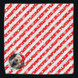 Aangepaste kerstkerstkerstkerstkerstkerstfoto's Pe Bandana<br><div class="desc">Kerstkerstkerstkerstkerstkerstkerstman Pet - Vun lijst met een kersthoed. HO HO HO! Copyright © Angi Laframboise. Kute,  kleurrijke,  feestelijke fotosjabloon. Aangepaste kerstcadeautjes voor huisdieren.</div>