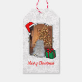 Aangepaste kerstkerstkerstkerstkerstkerstfoto's Pe Cadeaulabel (Voorkant)
