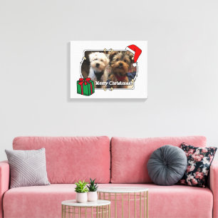 Aangepaste kerstkerstkerstkerstkerstkerstfoto's Pe Canvas Afdruk