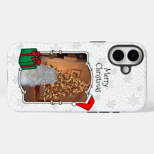 Aangepaste kerstkerstkerstkerstkerstkerstfoto's Pe Case-Mate iPhone Case (Achterkant (horizontaal))