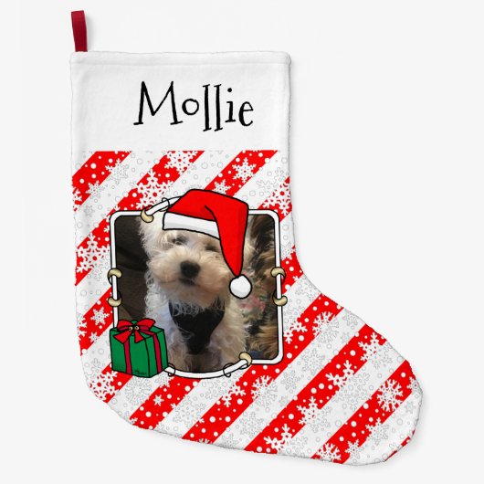 Aangepaste kerstkerstkerstkerstkerstkerstfoto's Pe Grote Kerstsok (Voorkant)