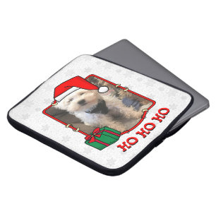 Aangepaste kerstkerstkerstkerstkerstkerstfoto's Pe Laptop Sleeve