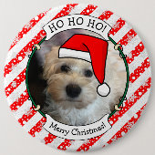 Aangepaste kerstkerstkerstkerstkerstkerstfoto's Pe Ronde Button 6,0 Cm (Voorkant)