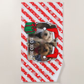 Aangepaste kerstkerstkerstkerstkerstkerstfoto's Pe Strandlaken (Voorkant)