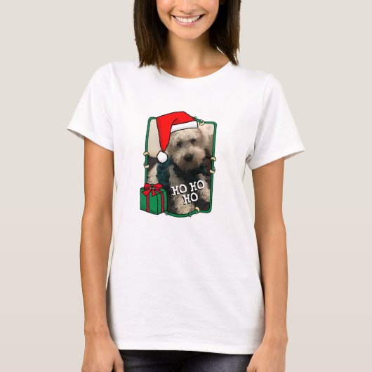 Aangepaste kerstkerstkerstkerstkerstkerstfoto's Pe T-shirt (Voorkant)