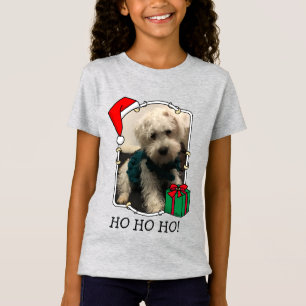 Aangepaste kerstkerstkerstkerstkerstkerstfoto's Pe T-shirt