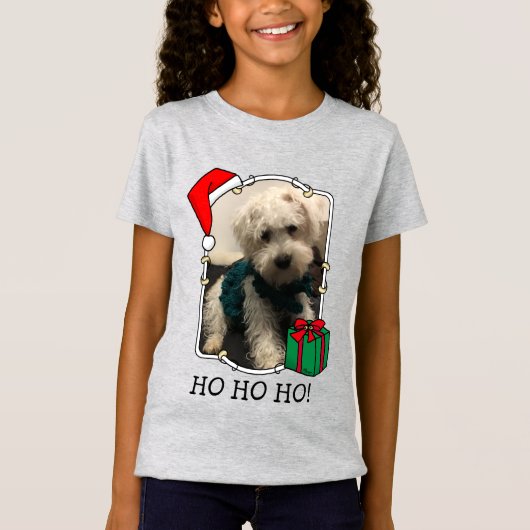 Aangepaste kerstkerstkerstkerstkerstkerstfoto's Pe T-shirt (Voorkant)