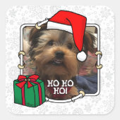 Aangepaste kerstkerstkerstkerstkerstkerstfoto's Pe Vierkante Sticker (Voorkant)