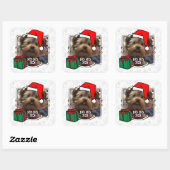 Aangepaste kerstkerstkerstkerstkerstkerstfoto's Pe Vierkante Sticker (Vel)