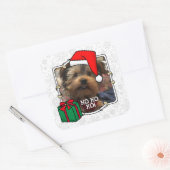 Aangepaste kerstkerstkerstkerstkerstkerstfoto's Pe Vierkante Sticker (Envelop)