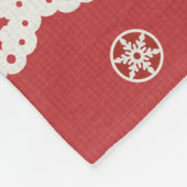 Aangepaste kerstkerstkerstkerstkerstman en deer Fl Fleece Deken (Hoek)