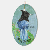 Aangepaste kerstkerstkerstkraag keramisch ornament (Links)