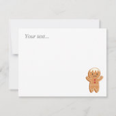 Aangepaste kerstkerstkerstman met een mok groen notitiekaartje (Achterkant)