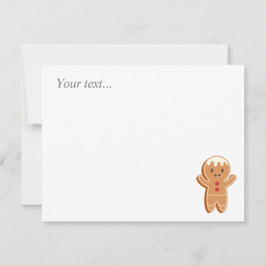 Aangepaste kerstkerstkerstman met een mok groen notitiekaartje (Achterkant)