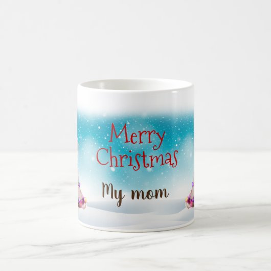 Aangepaste kerstkerstkerstmanshat Maltese kerstman Koffiemok (Center)