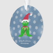 Aangepaste kerstkikkervervormingen ornament (voorkant)