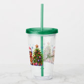 Aangepaste kerstkoekjes acryl drinkbeker (Voorkant)