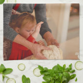 Aangepaste kerstkoekjes bakploeg gepersonaliseerd theedoek (Gevouwen)
