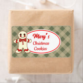 Aangepaste kerstkoekjes etiketten (Insitu)
