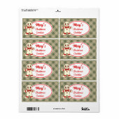 Aangepaste kerstkoekjes etiketten (Full Sheet)