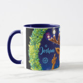Aangepaste kerstkoffie-mok, Rudolph & Light Mok (Links)