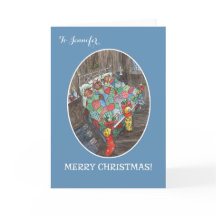 Aangepaste Kerstkousen Leuke Hout-Muizen