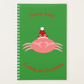 Aangepaste kerstkrabplank planner (Voorkant)