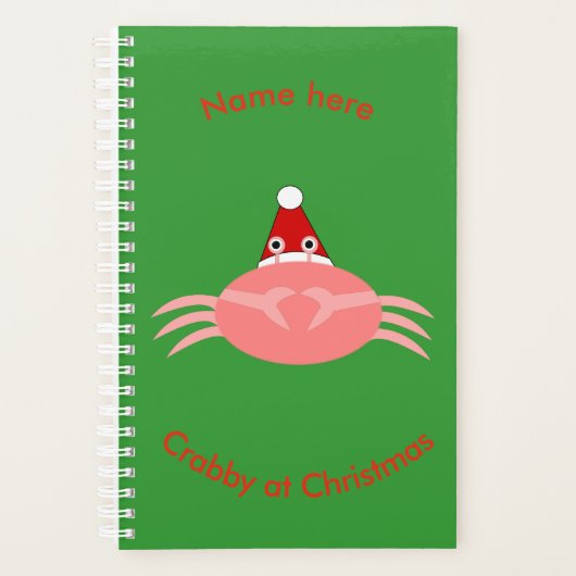 Aangepaste kerstkrabplank planner (Voorkant)