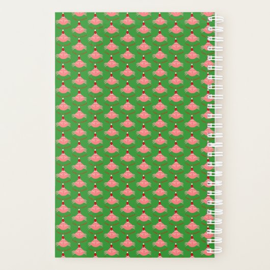 Aangepaste kerstkrabplank planner (Achterkant)