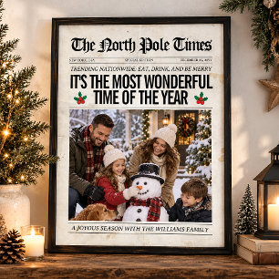 Aangepaste Kerstkrant Decoratie, Familie Kerst Poster
