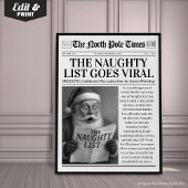 Aangepaste Kerstkrant Decoratie, Grappige Kerst Poster