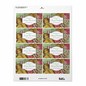 Aangepaste kerstlabels voor ontbijtbrood etiket (Full Sheet)