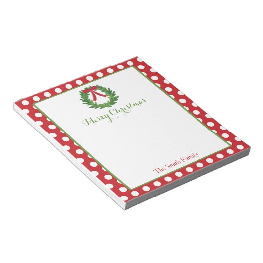 Aangepaste kerstlaptop | Vakantieduur Notitieblok (Schuin)