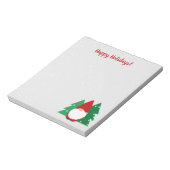 Aangepaste kerstlaptop voor een schattige gnoom notitieblok (Linkerzijde)