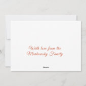 Aangepaste kerstman en kerstmis feestdagenkaart (Achterkant)