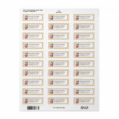 Aangepaste Kerstman Golf Kerstmis - Grappig Vakant Etiket (Full Sheet)