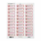 Aangepaste Kerstman Golf Kerstmis - Grappig Vakant Etiket (Full Sheet)