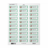Aangepaste Kerstman Golf Kerstmis - Grappig Vakant Etiket (Full Sheet)