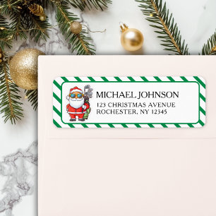 Aangepaste Kerstman Golf Kerstmis - Grappig Vakant Etiket