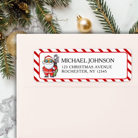 Aangepaste Kerstman Golf Kerstmis - Grappig Vakant Etiket