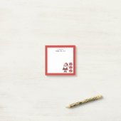 Aangepaste Kerstman Ho Ho Ho Kerstmis Post-it® Notes (Op bureau)