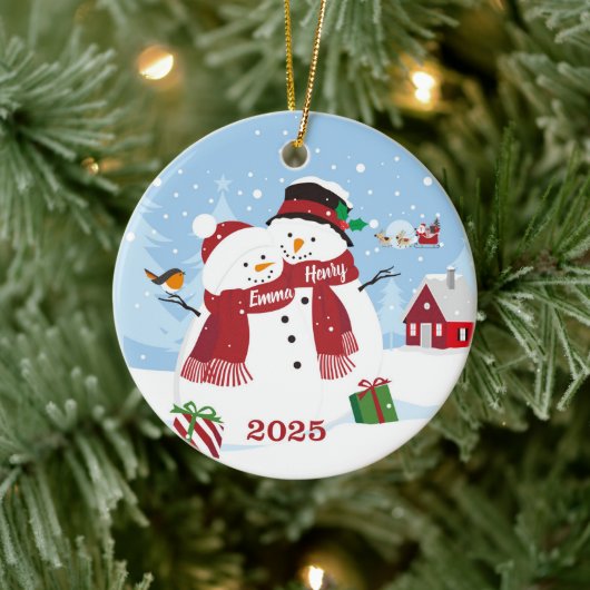 Aangepaste Kerstman Kerst Ornament voor Koppels (Boom)