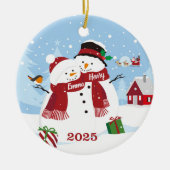 Aangepaste Kerstman Kerst Ornament voor Koppels (Voorkant)