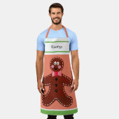 Aangepaste kerstman met ontbijtbrood schort (Gedragen)