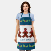 Aangepaste kerstman met ontbijtbrood schort (Gedragen)