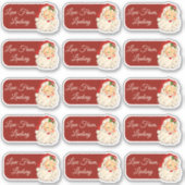 Aangepaste Kerstman Sticker (Voorkant)