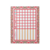 Aangepaste Kerstmis ADHD Vrouwen Productiviteit Pl Notitieblok (Linkerzijde)