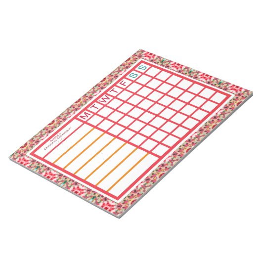 Aangepaste Kerstmis ADHD Vrouwen Productiviteit Pl Notitieblok (Schuin)