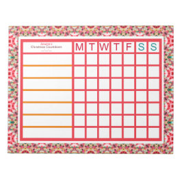 Aangepaste Kerstmis ADHD Vrouwen Productiviteit Pl Notitieblok